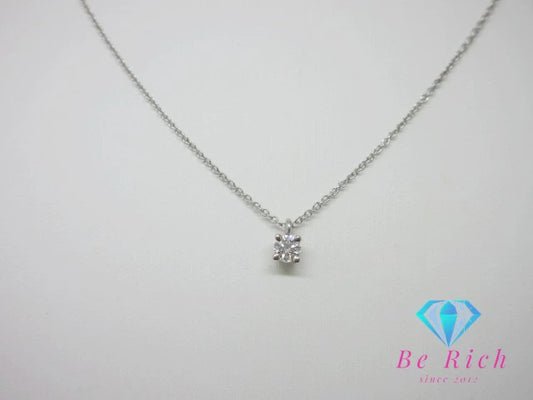 ティファニー TIFFANY ＆ Co. Pt950 プラチナ ソリティア ダイヤモンド ネックレス ペンダント 宝石 ジュエリー アクセサリー 【中古】【送料無料】 ba2974