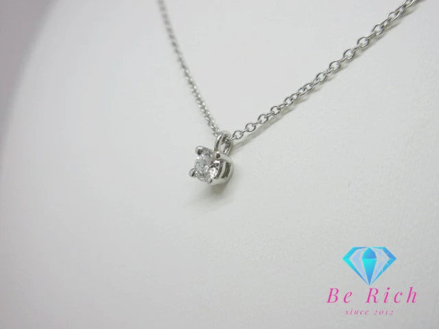 ティファニー TIFFANY ＆ Co. Pt950 プラチナ ソリティア ダイヤモンド ネックレス ペンダント 宝石 ジュエリー アクセサリー 【中古】【送料無料】 ba2974