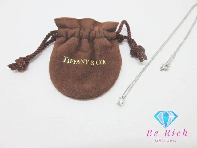 ティファニー TIFFANY ＆ Co. Pt950 プラチナ ソリティア ダイヤモンド ネックレス ペンダント 宝石 ジュエリー アクセサリー 【中古】【送料無料】 ba2974