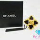 シャネル CHANEL ココ マーク スクエア型 ブローチ 95P ゴールド 黒 ブラック メッキ CC ロゴ ジュエリー アクセサリー 【中古】【送料無料】 ba3062
