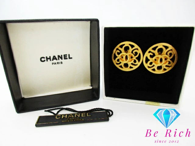 シャネル CHANEL ココマーク イヤリング ラウンド CC ロゴ ヴィンテージ ジュエリー アクセサリー 【中古】【送料無料】ba3063