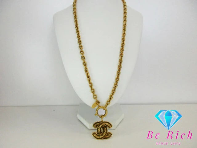 シャネル CHANEL ココマーク ロング チェーン ネックレス 3857 ゴールド メッキ C ロゴ ジュエリー アクセサリー 小物  【中古】【送料無料】 ba3085