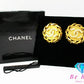 シャネル CHANEL ラインストーン 付 ココマーク イヤリング ゴールド メッキ C ロゴ ヴィンテージ ジュエリー アクセサリー 小物  【中古】【送料無料】 ba3111