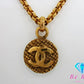 シャネル CHANEL ココマーク ロング ネックレス ゴールド メッキ C ロゴ ジュエリー アクセサリー 小物  【中古】【送料無料】 ba3112