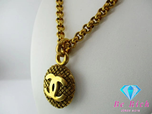 シャネル CHANEL ココマーク ロング ネックレス ゴールド メッキ C ロゴ ジュエリー アクセサリー 小物  【中古】【送料無料】 ba3112