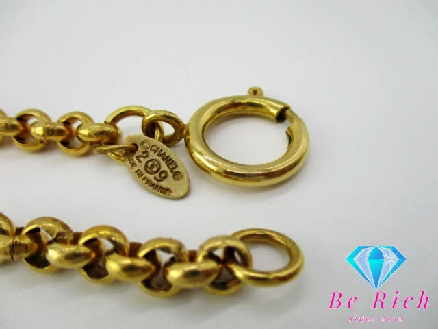 シャネル CHANEL ココマーク ロング ネックレス ゴールド メッキ C ロゴ ジュエリー アクセサリー 小物  【中古】【送料無料】 ba3112