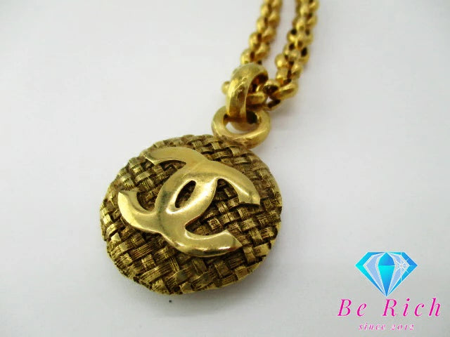 シャネル CHANEL ココマーク ロング ネックレス ゴールド メッキ C ロゴ ジュエリー アクセサリー 小物  【中古】【送料無料】 ba3112