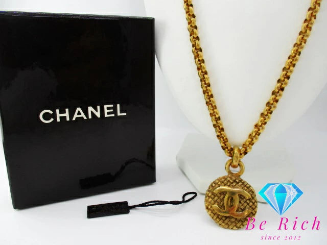 シャネル CHANEL ココマーク ロング ネックレス ゴールド メッキ C ロゴ ジュエリー アクセサリー 小物  【中古】【送料無料】 ba3112