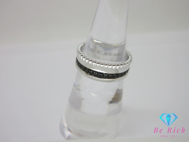 ブシュロン  BOUCHERON キャトル ブラック スモール リング JRGO01790 指輪 51 11号 Au 750 セラミック K18 【中古】【送料無料】 ba3122