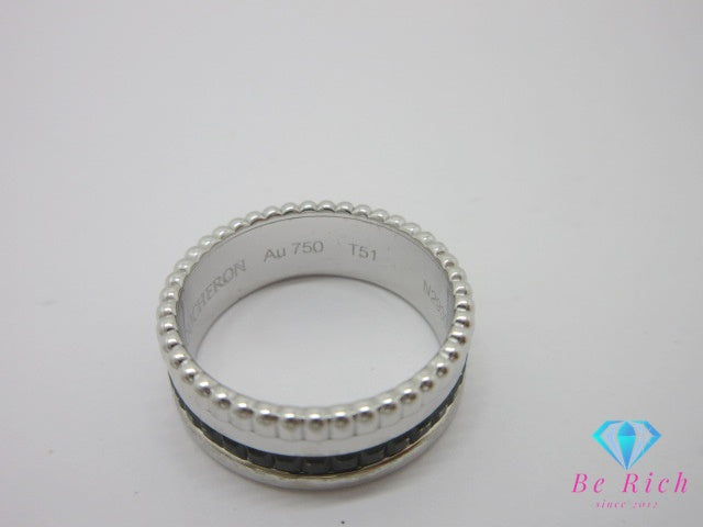 ブシュロン  BOUCHERON キャトル ブラック スモール リング JRGO01790 指輪 51 11号 Au 750 セラミック K18 【中古】【送料無料】 ba3122