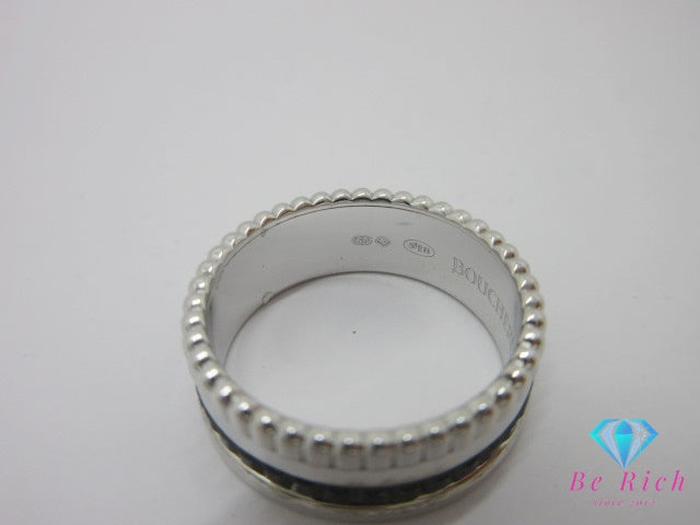 ブシュロン  BOUCHERON キャトル ブラック スモール リング JRGO01790 指輪 51 11号 Au 750 セラミック K18 【中古】【送料無料】 ba3122