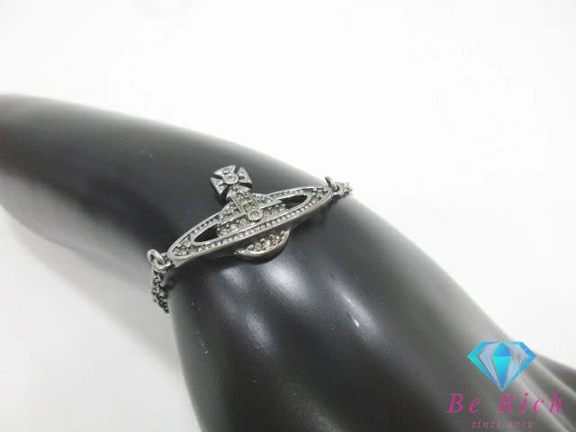 ヴィヴィアンウエストウッド Vivienne Westwood ミニ バスレリーフ ブレスレット シルバー メタル バングル ロゴ ジュエリー アクセサリー 小物【中古】【送料無料】 ba3155