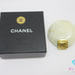 シャネル CHANEL ココ マーク ストーン 付 ブローチ 98P ゴールド アイボリー メッキ CC ロゴ ジュエリー【中古】【送料無料】 ba3186
