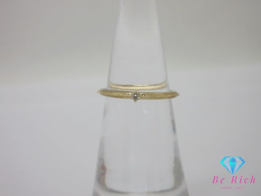 カナル ヨンドシー Canal 4℃ K10 PG メレ ダイヤ 付き リング 7号 10金 ピンク ゴールド ジュエリー アクセサリー  【中古】【送料無料】 ba3189