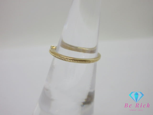 カナル ヨンドシー Canal 4℃ K10 PG メレ ダイヤ 付き リング 7号 10金 ピンク ゴールド ジュエリー アクセサリー  【中古】【送料無料】 ba3189