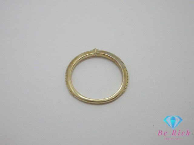 カナル ヨンドシー Canal 4℃ K10 PG メレ ダイヤ 付き リング 7号 10金 ピンク ゴールド ジュエリー アクセサリー  【中古】【送料無料】 ba3189