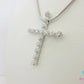 スワロフスキー SWAROVSKI クリスタル 十字架 クロス モチーフ ネックレス ペンダント クリスタル シルバー ジュエリー アクセサリー【中古】【送料無料】 ba3208