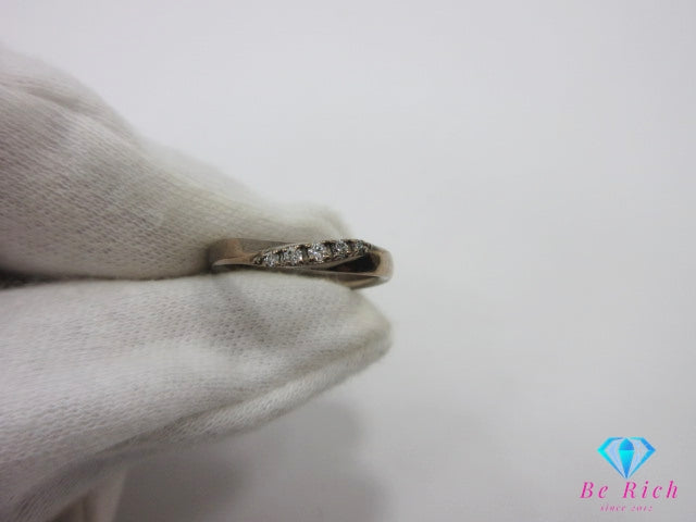 4℃ ヨンドシー キュービックジルコニア 付 ピンク シルバー デザイン リング 指輪 10号 PINK SILVER ジュエリー アクセサリー 【中古】【送料無料】 ba3246