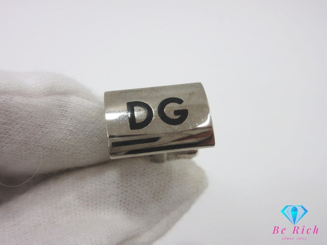 ドルチェ ＆ ガッバーナ Dolce & Gabbana カフス カフリンクス ロゴ シルバー メッキ ビジネス スーツ 小物 カフスボタン ファッション 紳士 メンズ 【中古】【送料無料】ba3257