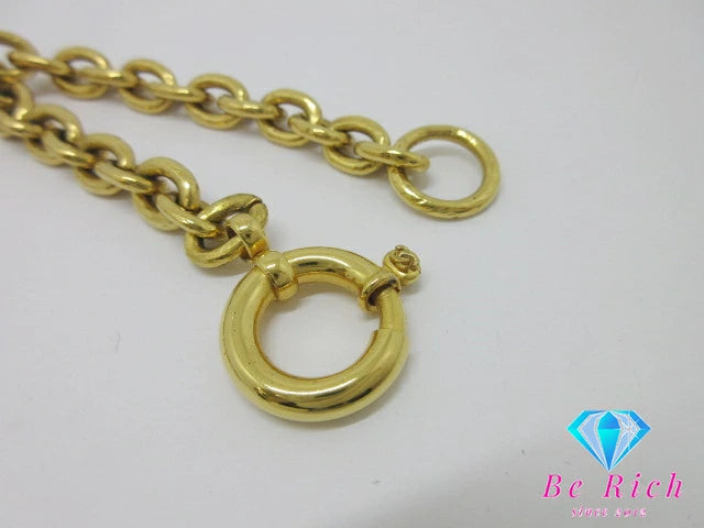 シャネル CHANEL ココマーク グリポア ロング ネックレス ゴールド メッキ カラーストーン C ロゴ ヴィンテージ ジュエリー アクセサリー 小物  【中古】【送料無料】 ba3271