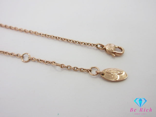 ヴィヴィアン ウエストウッド Vivienne Westwood MAYFAIR BAS RELIEF ネックレス ペンダント ピンクゴールド ロゴ ラインストーン ジュエリー アクセサリー 【中古】【送料無料】 ba3272