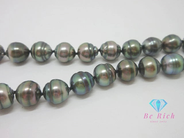 田崎真珠 TASAKI 黒蝶 真珠 10 - 13mm 珠 バロック パール ネックレス シルバー SILVER 宝石 ジュエリー アクセサリー パーティ フォーマル 【中古】【送料無料】ba3284