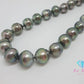 田崎真珠 TASAKI 黒蝶 真珠 10 - 13mm 珠 バロック パール ネックレス シルバー SILVER 宝石 ジュエリー アクセサリー パーティ フォーマル 【中古】【送料無料】ba3284