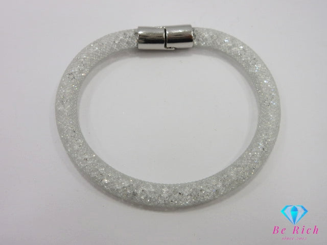 スワロフスキー SWAROVSKI クリスタル スターダスト バングル ブレスレット クリスタル シルバー ジュエリー アクセサリー【中古】【送料無料】 ba3291