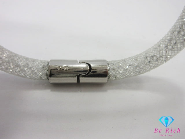 スワロフスキー SWAROVSKI クリスタル スターダスト バングル ブレスレット クリスタル シルバー ジュエリー アクセサリー【中古】【送料無料】 ba3291
