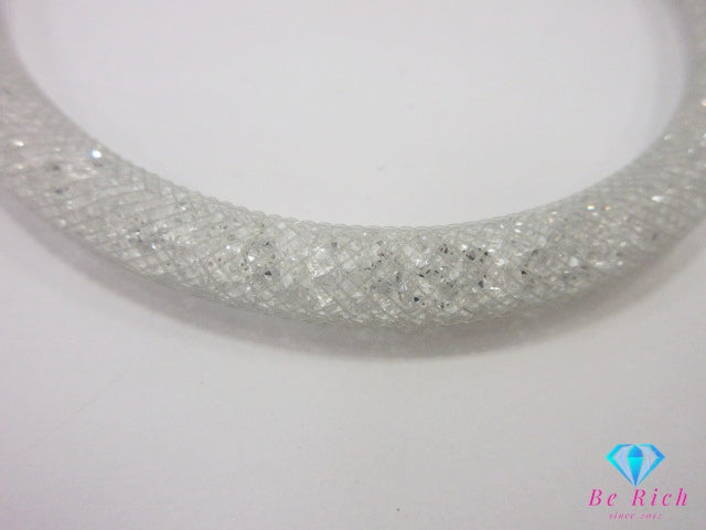 スワロフスキー SWAROVSKI クリスタル スターダスト バングル ブレスレット クリスタル シルバー ジュエリー アクセサリー【中古】【送料無料】 ba3291