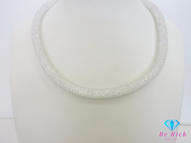 スワロフスキー SWAROVSKI クリスタル スターダスト ネックレス チョーカー ペンダント クリスタル シルバー ジュエリー アクセサリー【中古】【送料無料】 ba3292