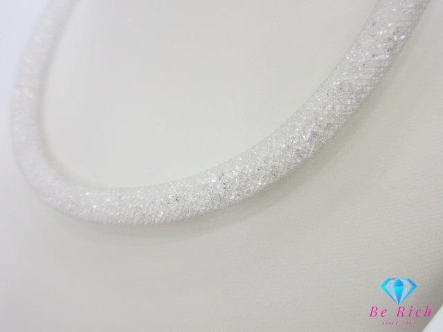 スワロフスキー SWAROVSKI クリスタル スターダスト ネックレス チョーカー ペンダント クリスタル シルバー ジュエリー アクセサリー【中古】【送料無料】 ba3292