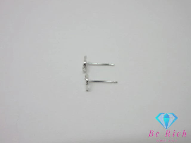 4℃ ヨンドシー K10 WG ジルコニア 付 馬蹄 ホースシュー モチーフ デザイン スタッド ピアス キャッチなし ホワイト ゴールド 10金 アクセサリー 【中古】【送料無料】 ba3293
