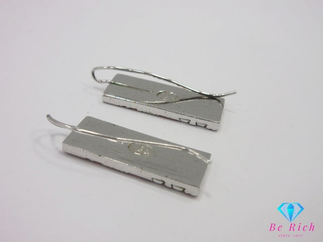 クリスチャン ディオール Christian Dior トロッター フック ピアス シルバー メッキ ピンク ホワイト ジュエリー アクセサリー 【中古】【送料無料】ba3346