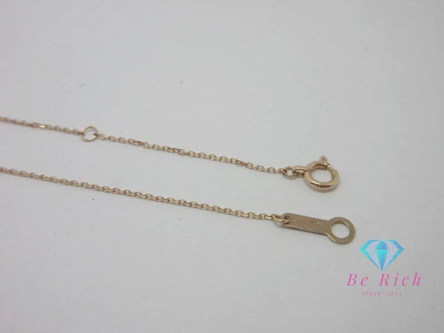 4℃ ヨンドシー K10 PG ダイヤモンド 付 デザイン ネックレス ペンダント ピンク ゴールド 宝石 ジュエリー アクセサリー 【中古】【送料無料】 ba3351