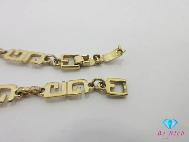 ジバンシィ GIVENCHY ブレスレット ゴールド GP メッキ チェーン ロゴ ジュエリー アクセサリー  【中古】【送料無料】 ba3364