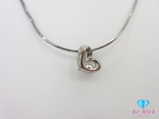 4℃ ヨンドシー 925 カラーストーン 付 ハートモチーフ デザイン ネックレス ペンダント シルバー SILVER ジュエリー アクセサリー【中古】【送料無料】 ba3373