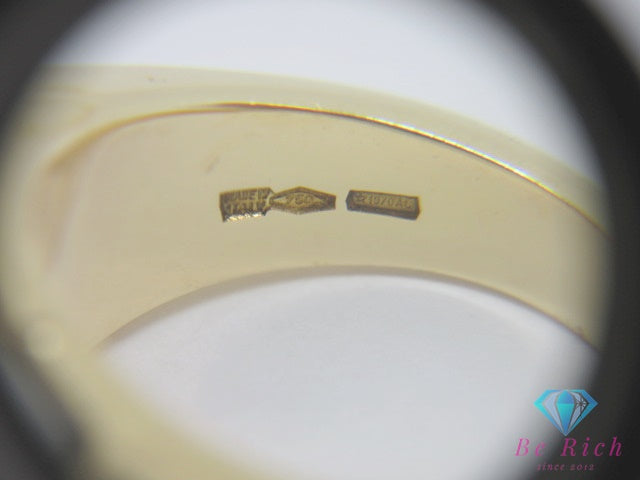 ブルガリ BVLGARI 750 YG セラミック トロンケット リング 指輪 11号 K18 18金 ホワイト イエロー ゴールド ロゴ ジュエリー アクセサリー【中古】【送料無料】 ba3400