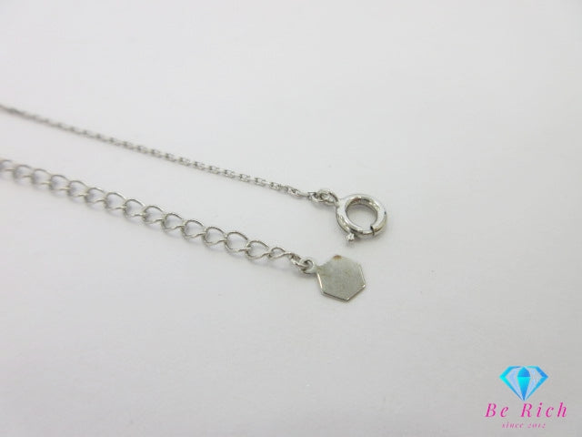 4℃ ヨンドシー ジルコニア 付 ハート モチーフ デザイン ネックレス ペンダント シルバー SILVER ジュエリー アクセサリー  【中古】【送料無料】 ba3409
