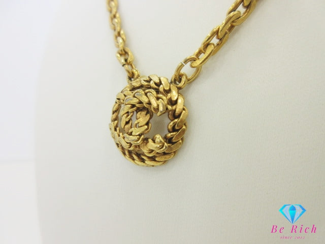 シャネル CHANEL ココマーク ロング ネックレス ゴールド メッキ C ロゴ ジュエリー アクセサリー 小物  【中古】【送料無料】 ba3412