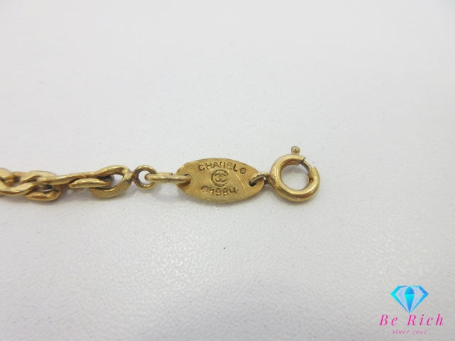 シャネル CHANEL ココマーク ロング ネックレス ゴールド メッキ C ロゴ ジュエリー アクセサリー 小物  【中古】【送料無料】 ba3412