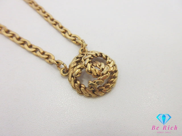 シャネル CHANEL ココマーク ロング ネックレス ゴールド メッキ C ロゴ ジュエリー アクセサリー 小物  【中古】【送料無料】 ba3412