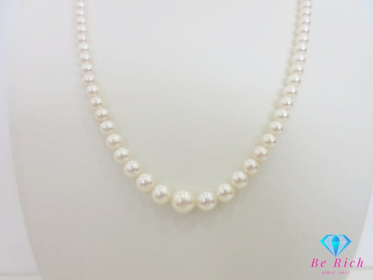 ミキモト MIKIMOTO シルバー SILVER パール 3 - 7 mm  デザイン ネックレス ペンダント 宝石 ジュエリー アクセサリー   【中古】【送料無料】 ba3451