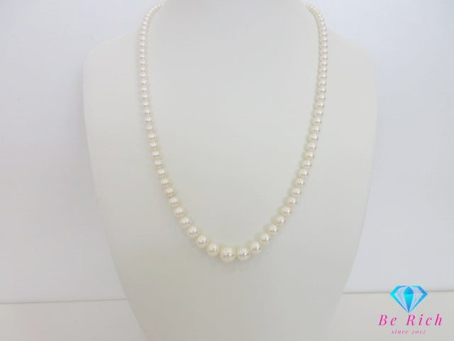 ミキモト MIKIMOTO シルバー SILVER パール 3 - 7 mm  デザイン ネックレス ペンダント 宝石 ジュエリー アクセサリー   【中古】【送料無料】 ba3451