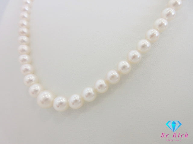 ミキモト MIKIMOTO シルバー SILVER パール 3 - 7 mm  デザイン ネックレス ペンダント 宝石 ジュエリー アクセサリー   【中古】【送料無料】 ba3451