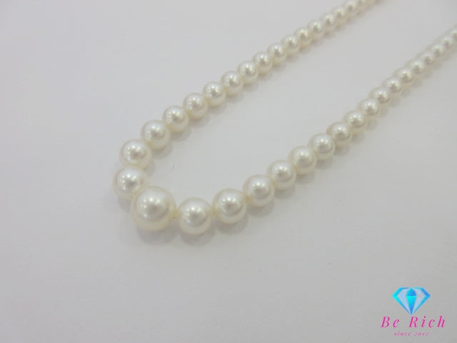 ミキモト MIKIMOTO シルバー SILVER パール 3 - 7 mm  デザイン ネックレス ペンダント 宝石 ジュエリー アクセサリー   【中古】【送料無料】 ba3451