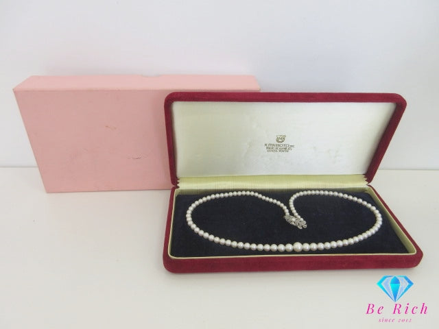 ミキモト MIKIMOTO シルバー SILVER パール 3 - 7 mm  デザイン ネックレス ペンダント 宝石 ジュエリー アクセサリー   【中古】【送料無料】 ba3451