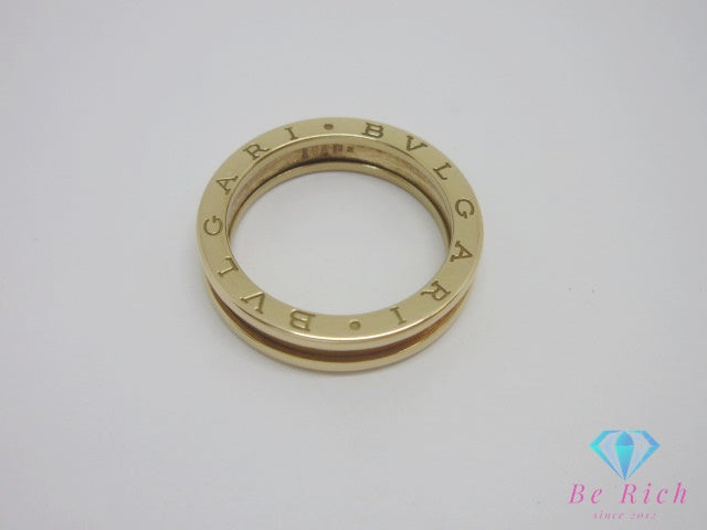 ブルガリ BVLGARI B-zero1 1バンド リング 指輪 17号 #58 K18 18金  750 YG イエローゴールド ロゴ ジュエリー アクセサリー ビーゼロワン 【中古】【送料無料】 ba3453