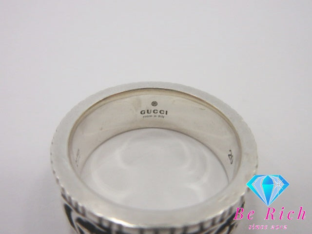 グッチ GUCCI ダブル G ワイド リング 指輪 551899 20号 SV Ag 925 シルバー ロゴ ジュエリー アクセサリー【中古】【送料無料】 ba3457