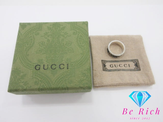 グッチ GUCCI ダブル G ワイド リング 指輪 551899 20号 SV Ag 925 シルバー ロゴ ジュエリー アクセサリー【中古】【送料無料】 ba3457
